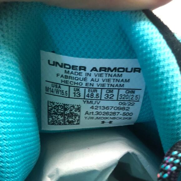 NIB RARE Under Armour Curry Flow Futr X 2 Black History Month Men's Size 14 - Picture 9 of 12